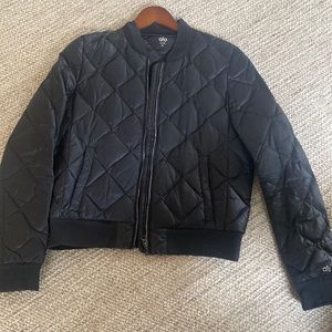 Alo Yoga black bomber jacket